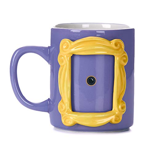Paladone Friends Frame Shaped Mug (PP6548FR), 1 Stück (1er Pack), Violett und Gelb von Paladone