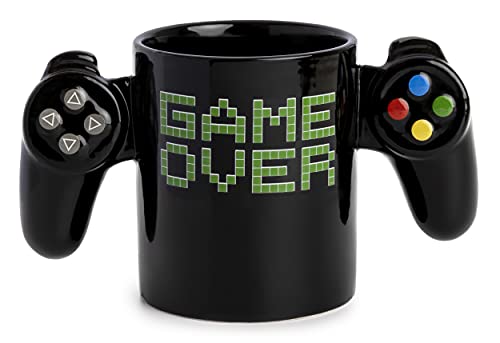 Paladone Game Over Kaffeetasse - Videospiel Controller geformte Gaming Tassen - Lustige Tasse Geschenk für Gamer - 325ml Paladone Game Over Kaffeetasse - Videospiel Controller geformte Gaming Tassen - Lustige Tasse Geschenk für Gamer - 325ml von Paladone
