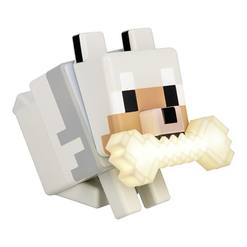 Paladone GloBuddies 3D-Farbwechsel-Licht Wolf aus Minecraft, offiziell lizenziertes LED-Nachtlicht, Tippen zum Ändern der Farbe, Gaming-Fanartikel, batteriebetrieben Paladone GloBuddies 3D-Farbwechsel-Licht Wolf aus Minecraft, offiziell lizenziertes LED-Nachtlicht, Tippen zum Ändern der Farbe, Gaming-Fanartikel, batteriebetrieben von Paladone