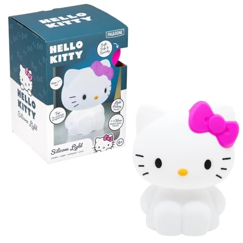 Hello Kitty Squishy Lampe – Offiziell lizenziertes Sanrio freistehendes Schreibtischlicht, Spielzimmer-Dekor und Merchandise für Jungen und Mädchen, Nachtlicht Geschenk Zubehör für von Paladone