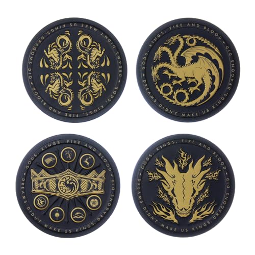 Paladone House of The Dragon Metal Coasters - HOTD Merchandise von Paladone