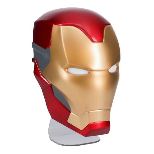 Paladone Iron Man Maske Licht, freistehend oder zur Wandmontage geeignet, 22 cm (8,7") hoch, Marvel Merchandise von Paladone