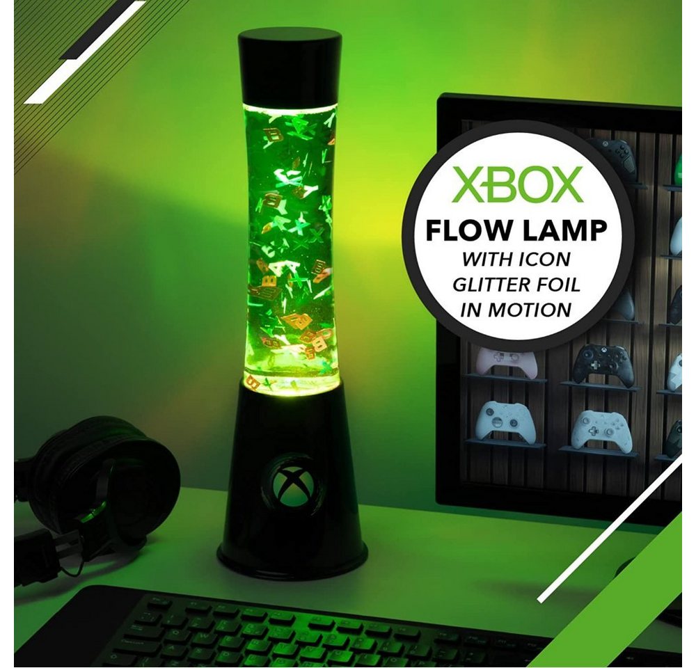 Paladone Lavalampe Xbox Lavalampe - Icons Flow Lamp, Grün von Paladone