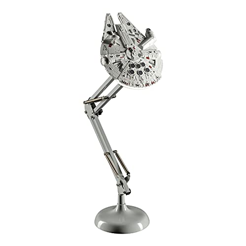 Paladone Millennium Falcon Posable Star Wars Schreibtischlampe, Geschenk für alle Altersgruppen, Grau, PP5056SW von Paladone