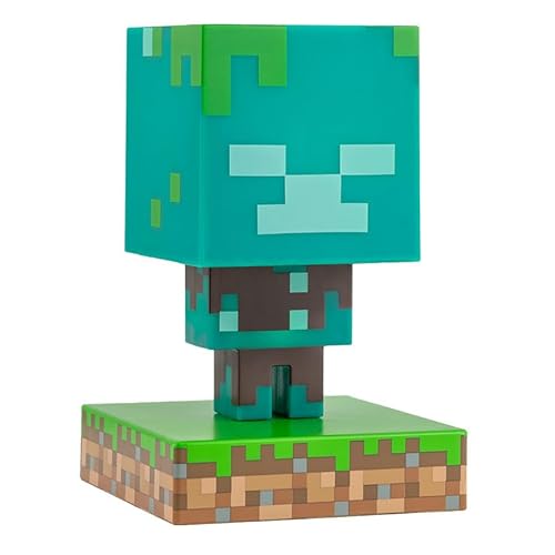 Paladone Minecraft Drowned Zombie Mini Icon Light, Offiziell Lizenziertes Licht für Kinderzimmer, Gamingräume und Zuhause Paladone Minecraft Drowned Zombie Mini Icon Light, Offiziell Lizenziertes Licht für Kinderzimmer, Gamingräume und Zuhause von Paladone