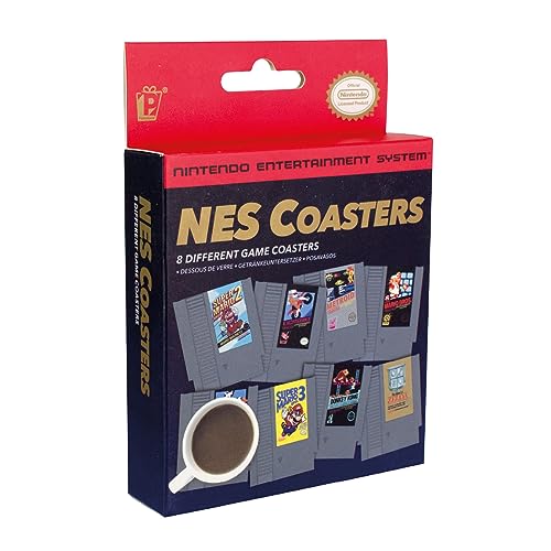 Nintendo NES Cartridge Retro Untersetzer für Gamer - Offiziell Lizenzierte, Mit Donkey Kong, Zelda, Super Mario & Mehr Klassikern, Set aus 8 Nintendo NES Cartridge Retro Untersetzer für Gamer - Offiziell Lizenzierte, Mit Donkey Kong, Zelda, Super Mario & Mehr Klassikern, Set aus 8 von Paladone