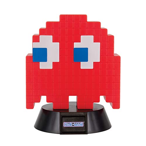 Paladone PAC-MAN Lampe Blinky rot/schwarz, aus Kunststoff, kommt in Geschenkkarton, inkl. USB Kabel. von Paladone