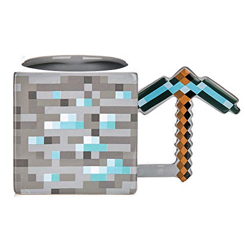 Paladone Minecraft Pickaxe Coffee Mug - Übergroße Kaffeetasse aus Keramik 18,5 oz von Paladone