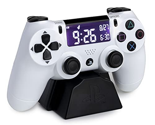 Paladone PP8342PS Playstation Controller Wecker weiß reverse LCD Display von Paladone