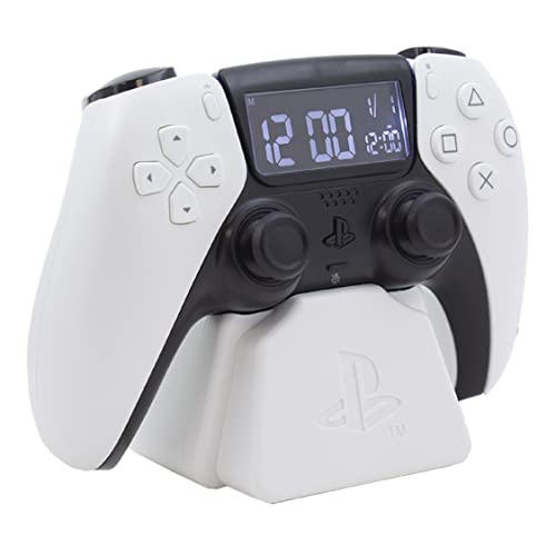 Paladone PlayStation White PS5 Controller Alarm Clock, Officially Licensed Merchandise von Paladone