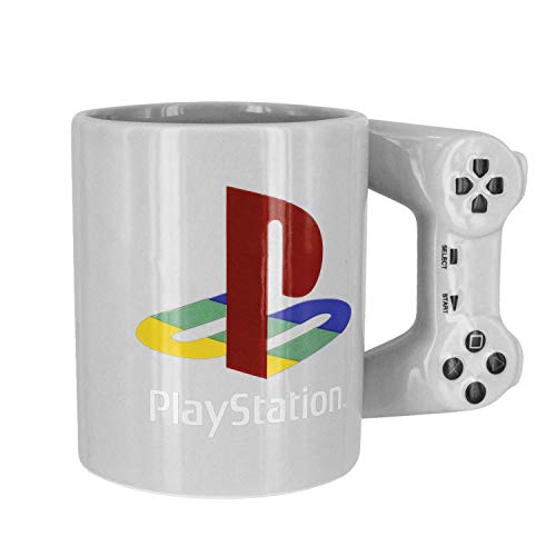 Paladone Playstation 3D Tasse Logo - grau, Bedruckt, aus Keramik, 320 ml. von Paladone