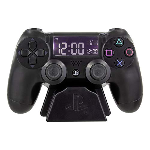 Paladone Playstation Wecker - Controller Design, schwarz - Digitale Uhrzeit, ca. 13 x 17 cm von Paladone