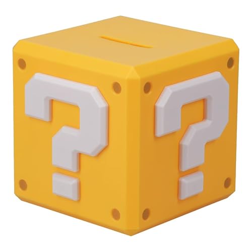 Paladone Products Super Mario Spardose mit Frageblock, mehrfarbig, Einheitsgröße von Paladone