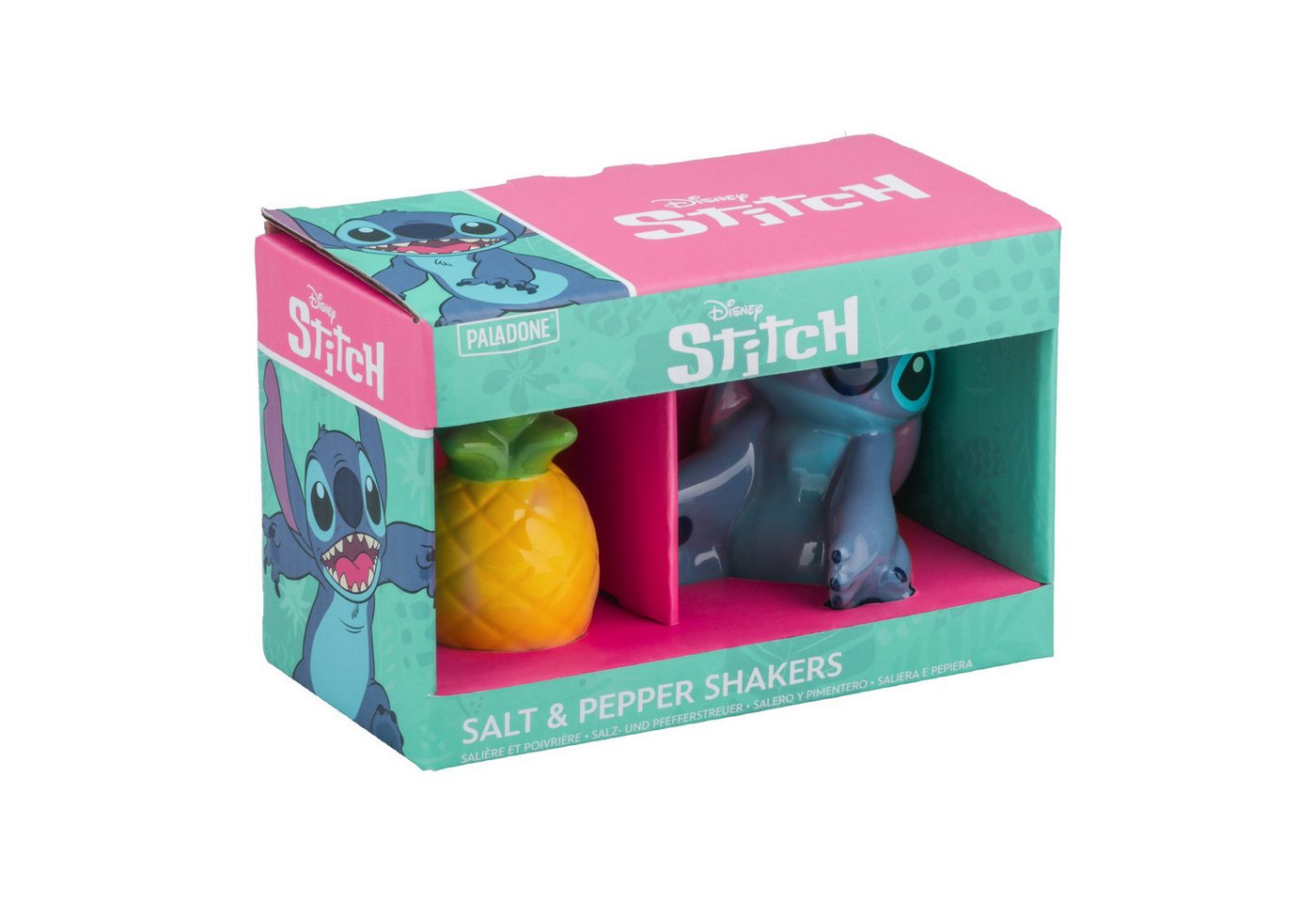 Paladone Salz- / Pfefferstreuer Stitch and Pineapple Salz- und Pfefferstreuer – offiziell lizenzier, (1-tlg), offiziell lizensiert von Paladone