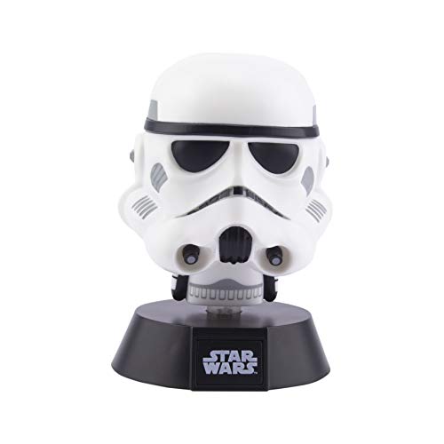 Paladone Star Wars Stormtrooper 3D Icon Light BDP | Offiziell lizenziertes Sammlerstück | Geschenk für Disney-Fans | helles Nachtlicht 10 cm hoch | angetrieben durch 2 x AAA-Batterien, weiß von Paladone