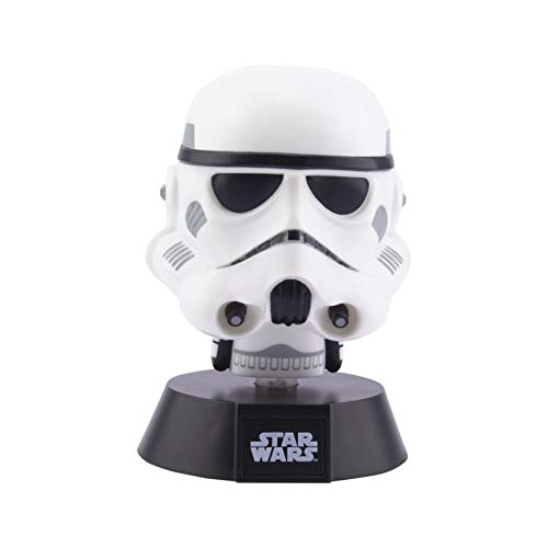 Paladone Star Wars Stormtrooper 3D Icon Light BDP | Offiziell lizenziertes Sammlerstück | Geschenk für Disney-Fans | helles Nachtlicht 10 cm hoch | angetrieben durch 2 x AAA-Batterien, weiß von Star Wars