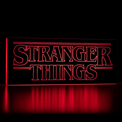 Paladone Stranger Things Leuchte Logo schwarz/rot, USB- oder batteriebetrieben, in Geschenkverpackung. von Paladone