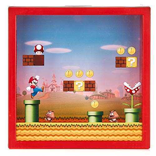 Super Mario Sparschwein - Offiziell lizenziertes Nintendo-Sparschwein, Geschenk für Mario Bros-Fans, 18 cm (7") von Paladone