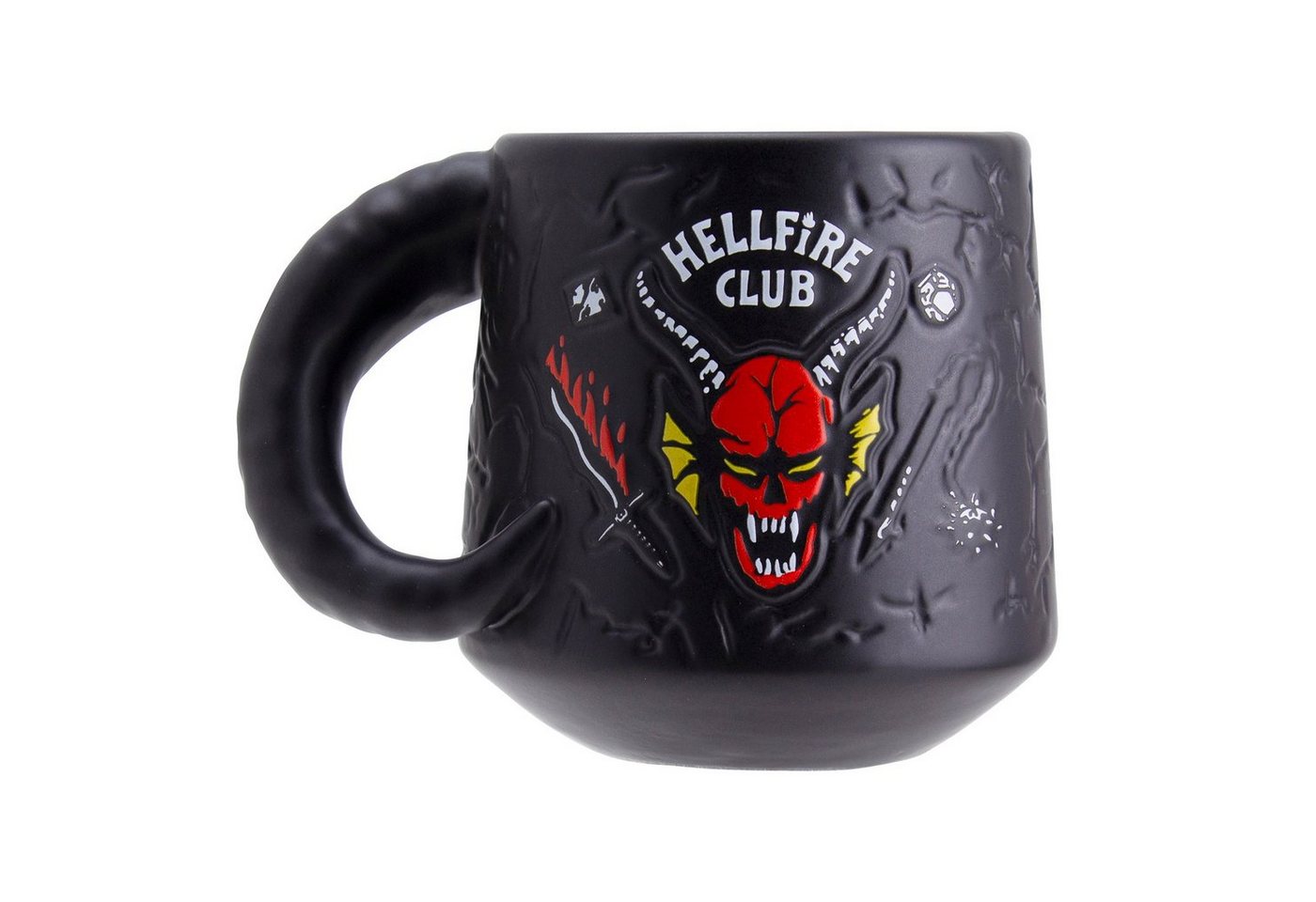 Paladone Tasse Stranger Things Tasse Hellfire Club Dämon Relieftasse von Paladone