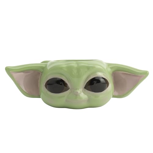 Paladone The Mandalorian Child Baby Yoda Tasse – 300 ml, Offiziell lizenziertes Star Wars Merchandise, PP7342MAN, 1 Stück (1er Pack) von Paladone