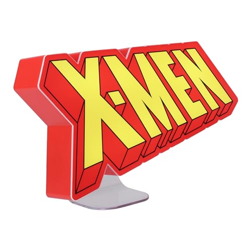 X-Men Logo Licht - Offiziell lizenziertes Marvel Merchandise & Raumdekoration, freistehend oder wandmontierbar, Sammlerstück für Wolverine-Fans, batteriebetrieben von Paladone