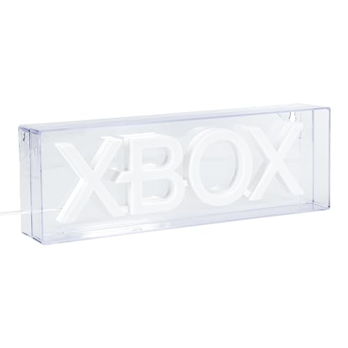 Paladone XBOX LED-Neonlicht, Freistehend oder Wandmontierbar Gaming-Schreibtischzubehör, Spielzimmer-Deko & Geschenk für Spieler, 29,7 cm breit von Paladone