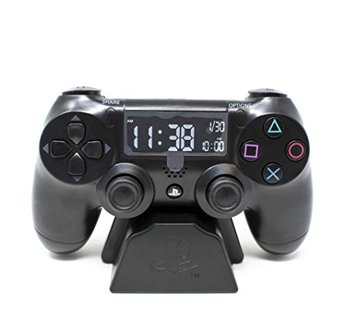 Playstation Digital Wecker LCD | PS4 Dualshock Controller Design | Verwenden Sie die Tasten, um Uhrzeit und Datum einzustellen von Paladone