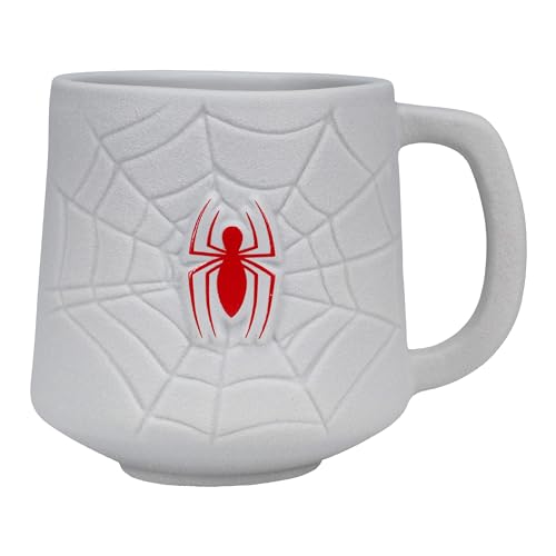 Spiderman Netz-Becher - Offiziell lizenziertes Marvel-Keramiktasse, neuartiges Geschenk für Spidey-Fans, Disney Merchandise, 450 ml (15 fl oz) von Paladone