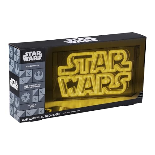 Star Wars LED Neon Licht - Offiziell lizenziertes freistehendes oder wandmontierbares Lichtzeichen - Gaming-Raum-Zubehör & Film-Memorabilia-Deko, Bunt von Paladone