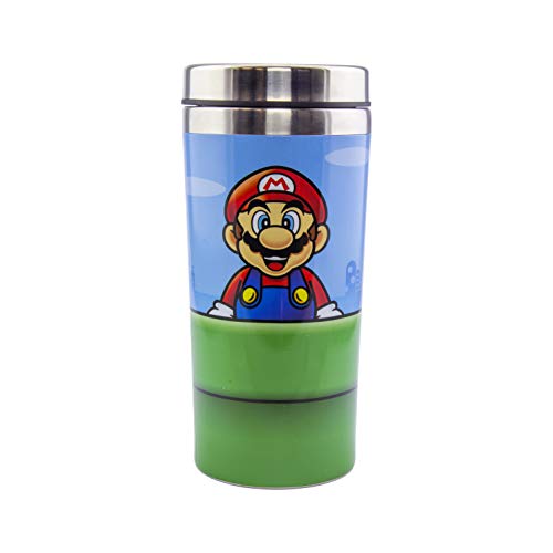 Super Mario Warp Pipe Travel Mug - 450ml Edelstahl - Offiziell lizenziertes Nintendo Merchandise von Paladone