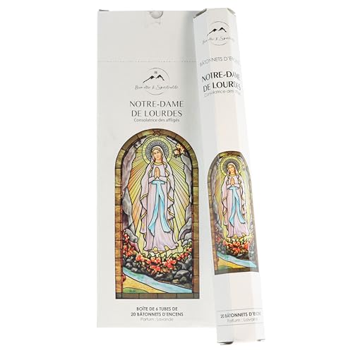 120 Räucherstäbchen Notre Dame de Lourdes und ein Gebet – religiöser Weihrauch – Christlicher Kult 120 Räucherstäbchen Notre Dame de Lourdes und ein Gebet – religiöser Weihrauch – Christlicher Kult von Palais du Rosaire