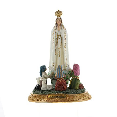 Palais du Rosaire Statue des Auftretens der Fatima, aus farbigem Harz, 14 cm – Statue der Heiligen – Christlicher Kult Palais du Rosaire Statue des Auftretens der Fatima, aus farbigem Harz, 14 cm – Statue der Heiligen – Christlicher Kult von Palais du Rosaire