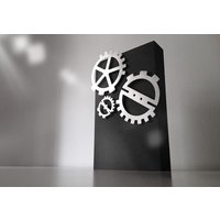 Wheelclock - Colck With Three Wheel Hands von PalaisDePlaisir