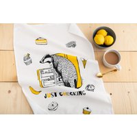 Frecher Dachs Geschirrtuch "Just Checking' von PalamarDesigns