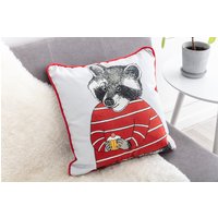 Waschbär Liebt Kuchen Kissen von PalamarDesigns