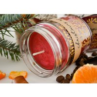 Weihnachtsduft Handgegossene Sojakerze von PalamarDesigns