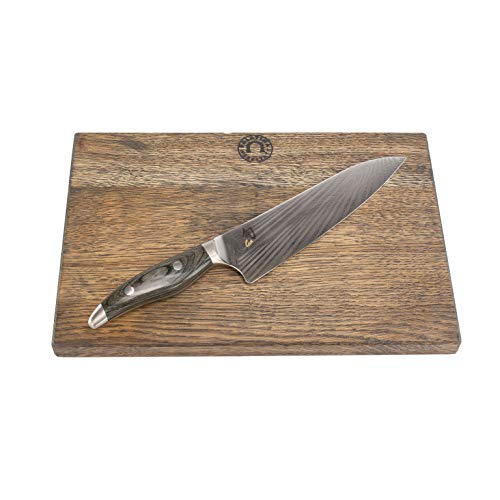 KAI Shun Messer – Nagare NDC-0706 – 72 Lagen Damastmesser mit 20cm Klinge – Handgeschmiedetes Japanisches Kochmesser für jede gute Küche + Schneidebrett 100% Handarbeit KAI Shun Messer – Nagare NDC-0706 – 72 Lagen Damastmesser mit 20cm Klinge – Handgeschmiedetes Japanisches Kochmesser für jede gute Küche + Schneidebrett 100% Handarbeit von Palatina Werkstatt
