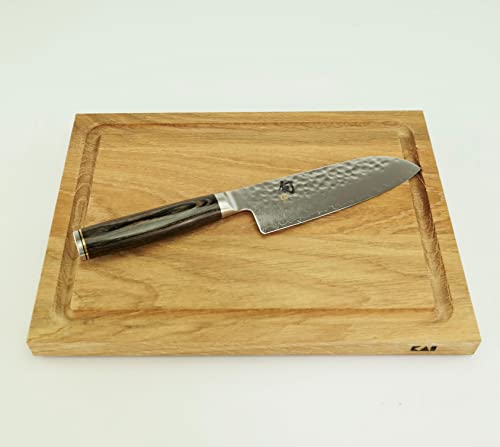 Kai Shun Premier Tim Mälzer Angebotsset, 14 cm Damast Santoku TDM 1727 + Schneidebrett 30x22 cm Setangebot von Palatina Werkstatt