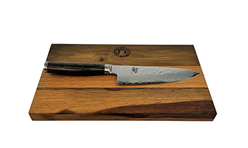 Kai Shun Premier Tim Mälzer Geschenkset TDM-1723 ultrascharfes, handliches Kochmesser 15cm Klinge and 32-Lagen Damaststahl + Schneidebrett aus Fassholz Eiche 30x18 cm VK: 244,- € von Palatina Werkstatt