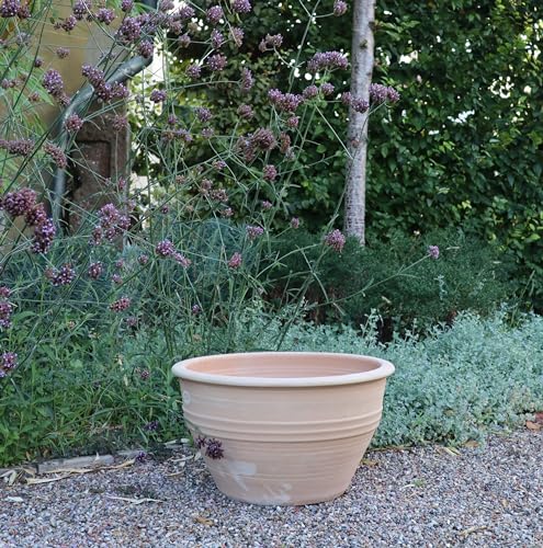 Palatina Werkstatt, Terracotta Pflanzkübel frostfester Blumentopf in verschiedenen Größen, Garten Terrasse Vernonica 35 cm von Palatina Werkstatt