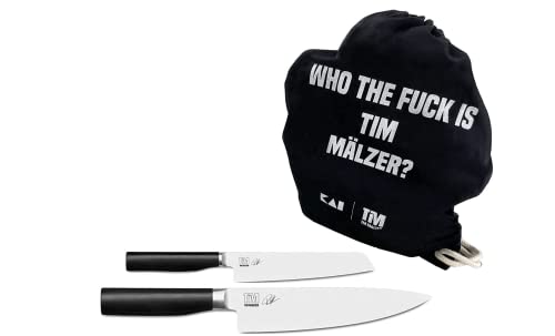 Palatina Werkstatt ® Kai Shun Tim Mälzer Kamagata Set | TMK-0701 Allzweckmesser+ TMK-0706 Kochmesser + Turnbeutel vonTim Mälzer von Palatina Werkstatt