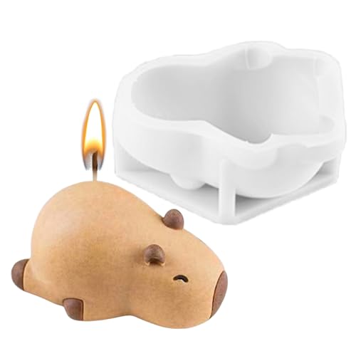 Capybara Silikonform, 3D Capybaras-förmige Kerzenformen, Wiederverwendbare Kreativ Basteln Einfache Entformung Für Seife Dessert Cupcake Pudding von Palaufr