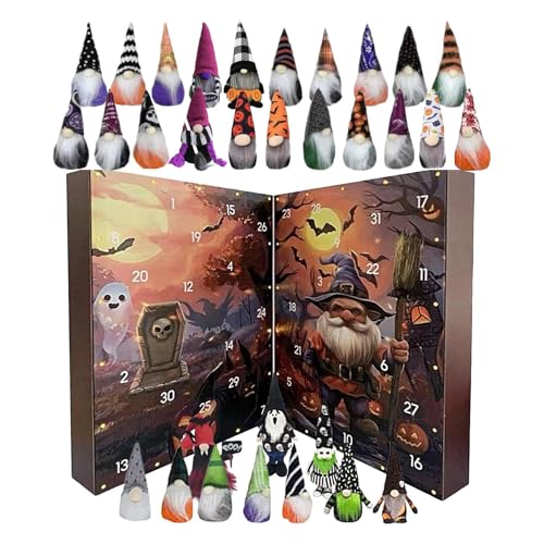 Halloween Wichtel Adventskalender 2025, 24 Tage Wichtel Adventskalender, 2025 Halloween Countdown Kalender, Dekoration Sammlerstück Spielzeug Figuren Geschenk von Palaufr
