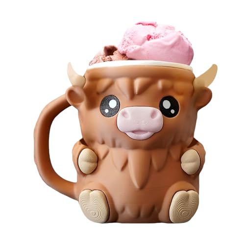 Highland Cow Ice Pint Holder, Niedlicher Kuh Eiscreme-Pint-Halter, Becherhalter Für Bierdosen Mit Gefriersicherem Griff Für Camping Party Grillen Highland Cow Ice Pint Holder, Niedlicher Kuh Eiscreme-Pint-Halter, Becherhalter Für Bierdosen Mit Gefriersicherem Griff Für Camping Party Grillen von Palaufr