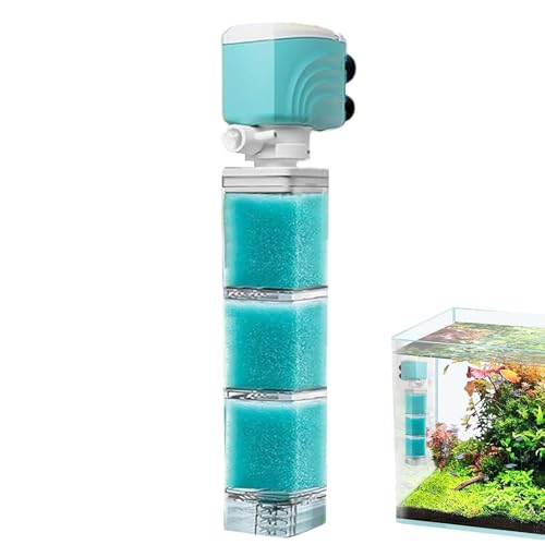 Palaufr Aquariumfilter | Tauchpumpe für Aquarium Innenfilter,Saubere Schwammfilter Für Süßwasser Salzwasser Aquarianer Haustierbedarf Heimgebrauch von Palaufr