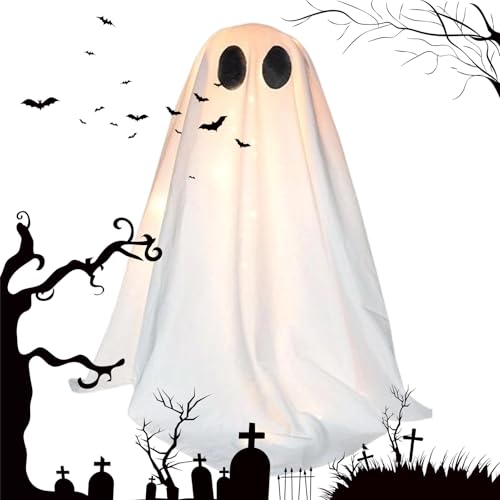 Palaufr Halloween Deko Leuchtgeist - Unheimliche Beleuchtete Dekoration Innenbereich Mit LED | Festliche Atmosphäre Deko Für Rasen Kamin Vorgarten Fensterbank Palaufr Halloween Deko Leuchtgeist - Unheimliche Beleuchtete Dekoration Innenbereich Mit LED | Festliche Atmosphäre Deko Für Rasen Kamin Vorgarten Fensterbank von Palaufr