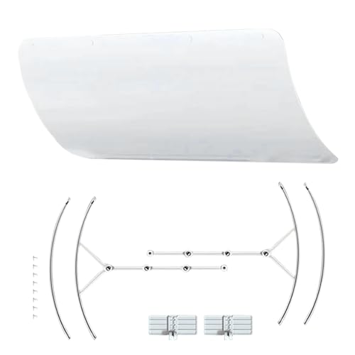 Palaufr Klimagerät Ablenker, Verstellbare Klimaanlagen-Luftführungsabdeckung, Luftstrom-Regler Windfänger Für Kinder Senioren Schlafzimmer Garage Wand Küche von Palaufr
