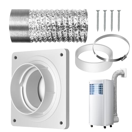 Palaufr Trocknerabluftschlauch - Abgasschlauch-Kupplung Für Klimageräte,Anschluss-Set Für Wandmontageplatten Und Abluftventilatoren Palaufr Trocknerabluftschlauch - Abgasschlauch-Kupplung Für Klimageräte,Anschluss-Set Für Wandmontageplatten Und Abluftventilatoren von Palaufr