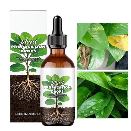 Palaufr Wurzelstimulator für Pflanzen - 100 ml Flüssiger Wurzelstimulator,Düngertropfen für gesunde Stängel Bodenvermehrung Fensterbank Balkon Stecklinge Innenbereich von Palaufr