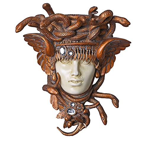 Wandsklulptur im Jugendstil Medusa in Schlangenkrone Wandkonsole IS016 Palazzo Exklusiv von PALAZZO INT